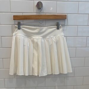 Aerie Cream Skater Skirt